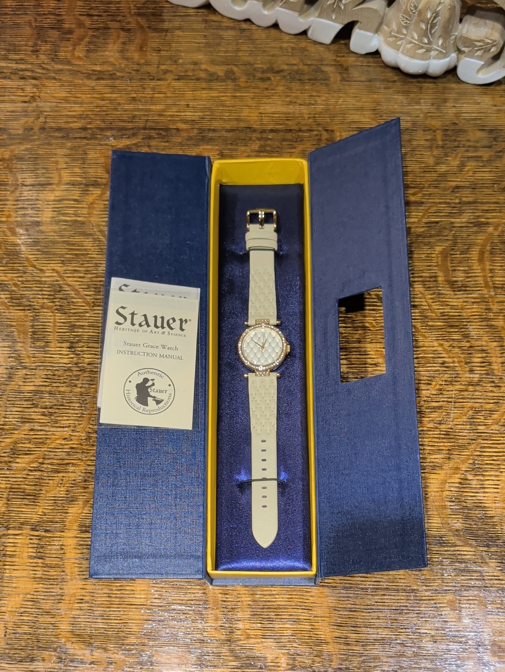 Vintage Elegant Stauer Women's Watch 29394 In Rose Gold Color New Old Stock